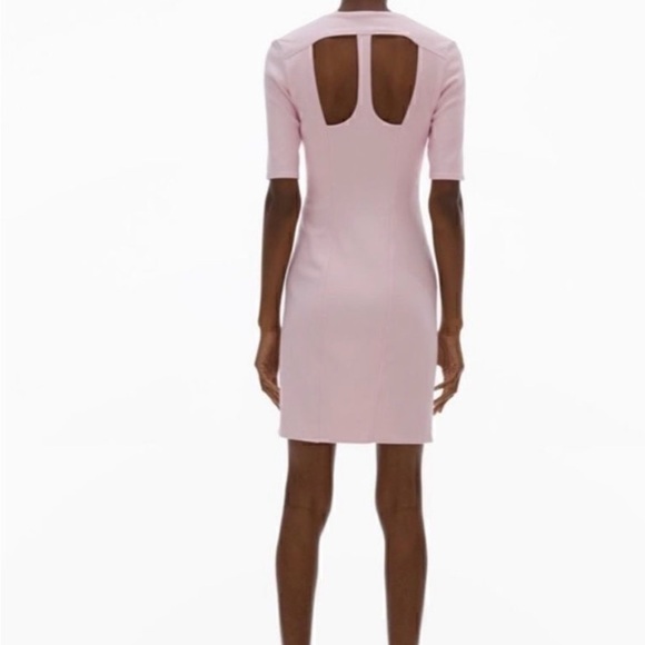 Helmut Lang Pink V-Neck Dress - Picture 3 of 4